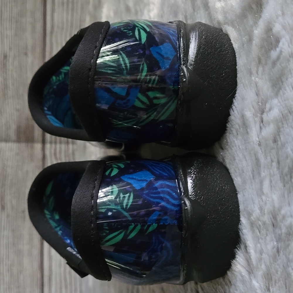 Sloggers Blue/Black Floral Print Gardening Shoes, Womens 8, Excellent Condition - Picture 5 of 10